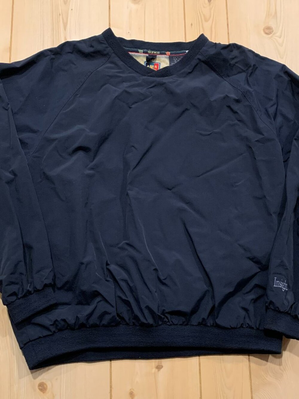 Vintage Y2K Sunice Insight Retro Golf Navy Blue Pullover Windbreaker XL